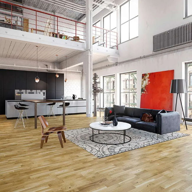 Holt Providence 3-Strip Click Oak Floor Matt Lacquered Half Lengths