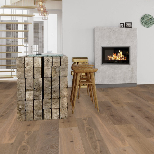 Boen Castle Semi Smoked White Animoso Plank Oak Brushed Live Natural Oil 209mm