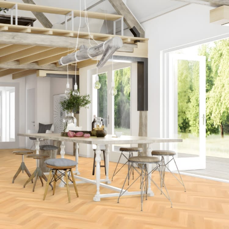 Prestige Ash Nature Oiled Herringbone Flooring