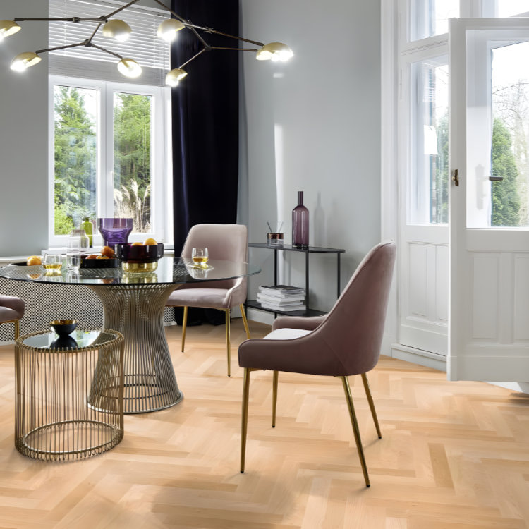 Prestige canadian nature maple oiled herringbone flooring