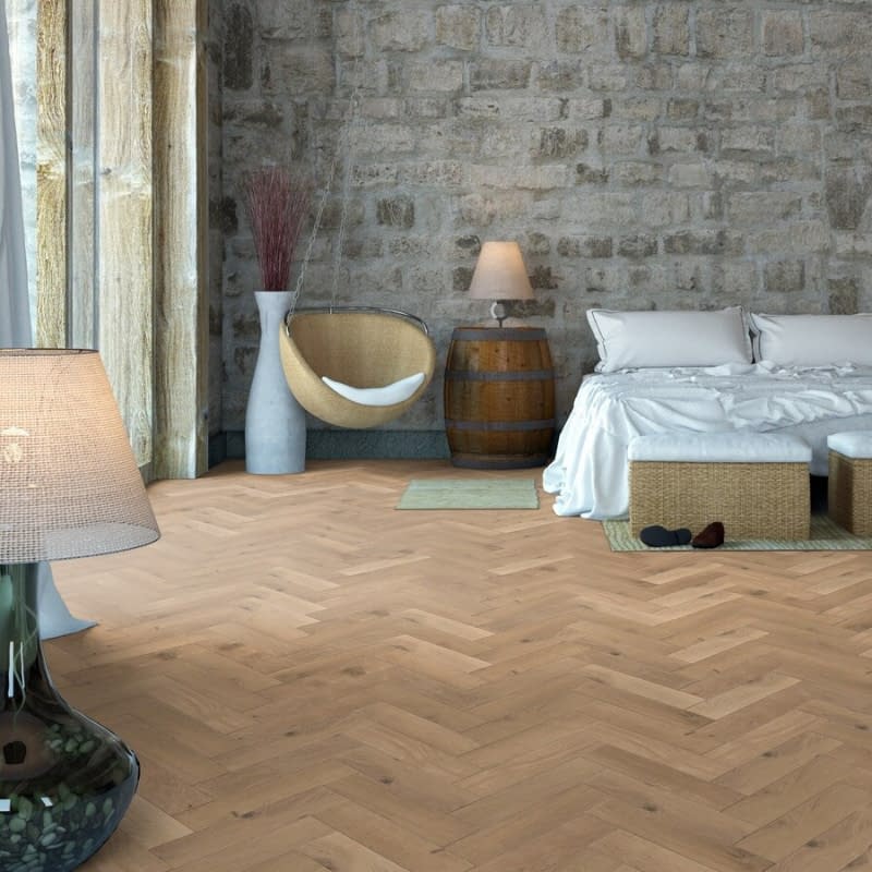 Timba Engineered Herringbone Floor Brushed Oiled 20mm ENG-OAK-4463