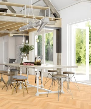 Prestige Ash Nature Oiled Herringbone Flooring