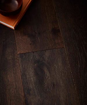 Contemporary Hackfall Heavy Brushed Engineered Oak Flooring 18mm x 190mm