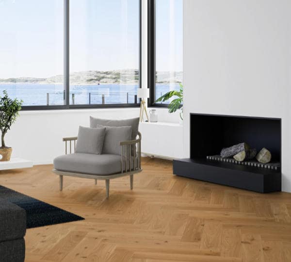 Boen Herringbone Click Animoso Oak Engineered Flooring Brushed & Oiled
