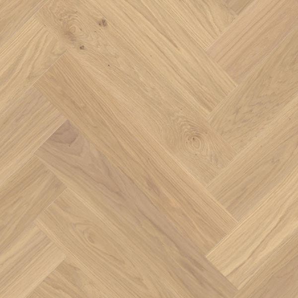 Boen Herringbone Click Adagio Oak White Engineered Flooring Brushed Oiled - Image 2