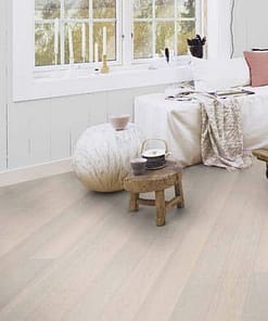 Boen Andante White Pigmented Oak Plank Live Pure Lacquer Brushed 4 Bevel 138mm