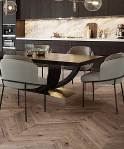 French Chateua Chevron Engineered Oak Flooring T&G