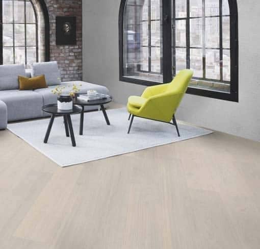 Boen Andante White Pigmented Oak Plank Live Pure Lacquer Brushed 4 Bevel 209mm