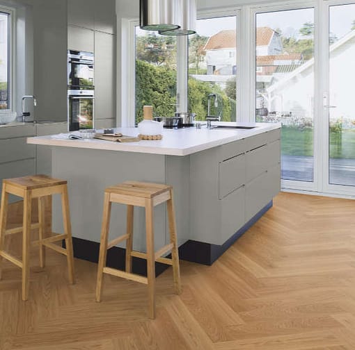Boen Herringbone Click Adagio Oak Engineered Flooring Brushed & Oiled