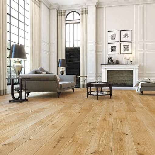 14mm 5G Click Engineered European Oak Flooring Brushed & Lacquered 207mm