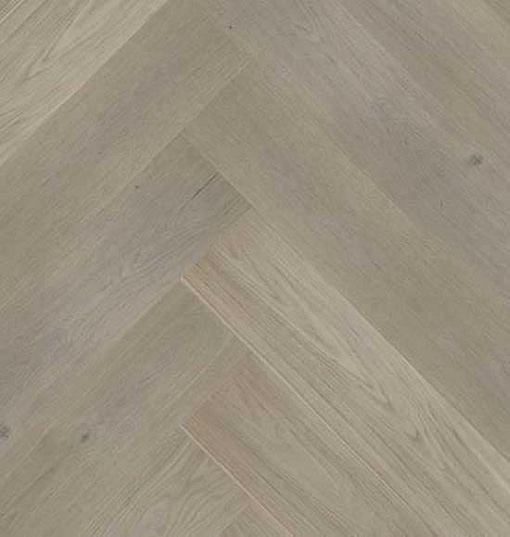Click Herringbone Engineered Prime Grey Oak Flooring Brushed & Matt Lacquer